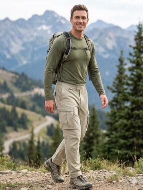 Nike ACG Men's Tan Cargo Pants with Utility Pockets